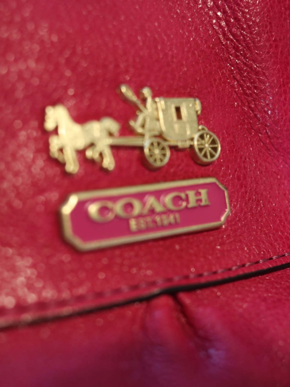 Coach Madison Sabrina Bag — Magenta